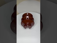 Профессиональные высоковольтные керамические изоляторы коричневый / серый цвет фарфора C-120